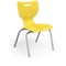 Mooreco Hierarchy School Chair, 4 Leg, 16" Chrome Frame, Yellow Armless Shell, PK5 53316-5-YELLOW-NA-CH - alternate 1